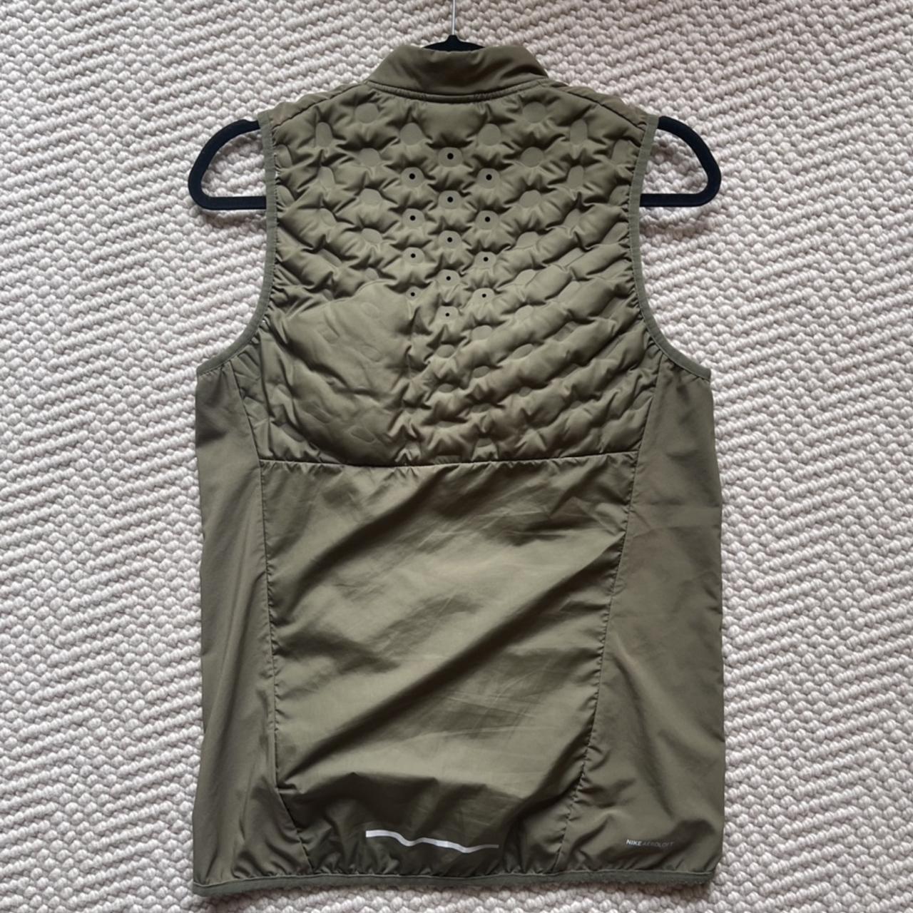 Nike Running Aeroloft Gilet Bodywarmer, Khaki