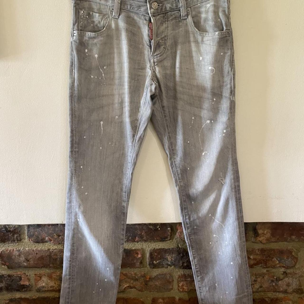 Dsquared2 Mens authentic Grey Jeans Size XS Italy 42... Depop