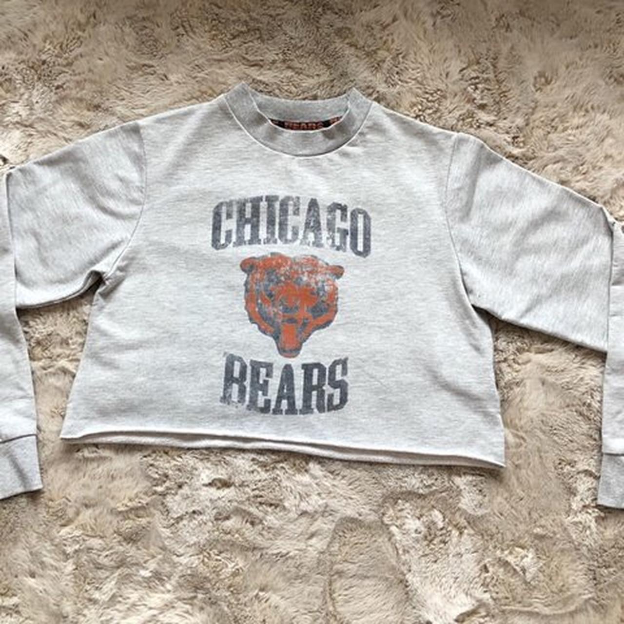 Chicago bears outlet cropped hoodie