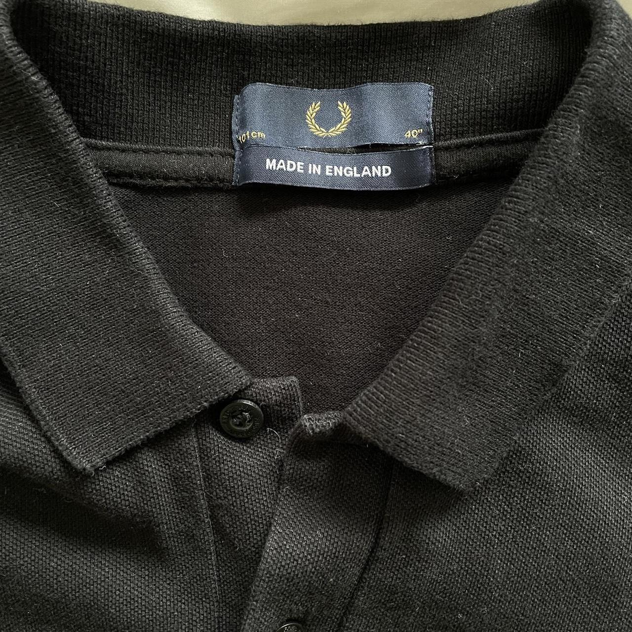 Fred Perry Men's Black and Gold Polo-shirts | Depop