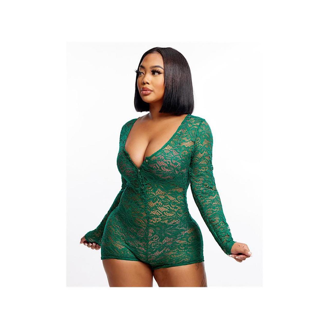 Product Image 1 - This green colored lingerie style
