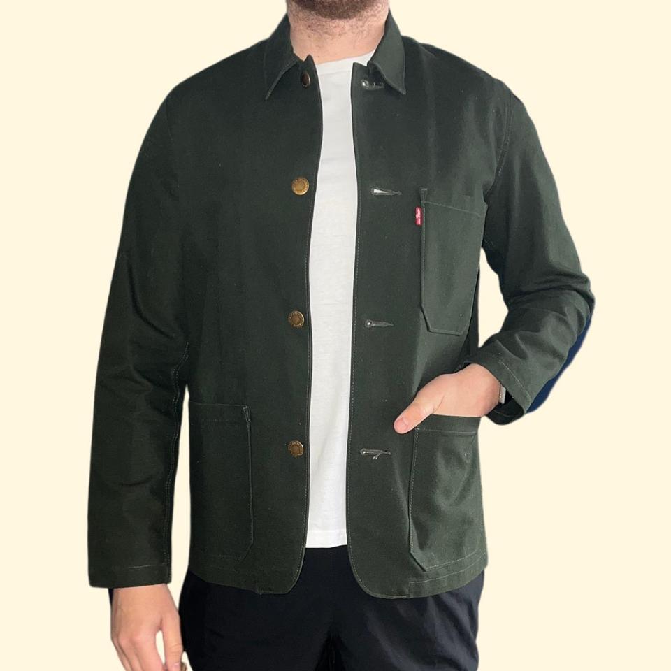 Levi's engineer coat sales green