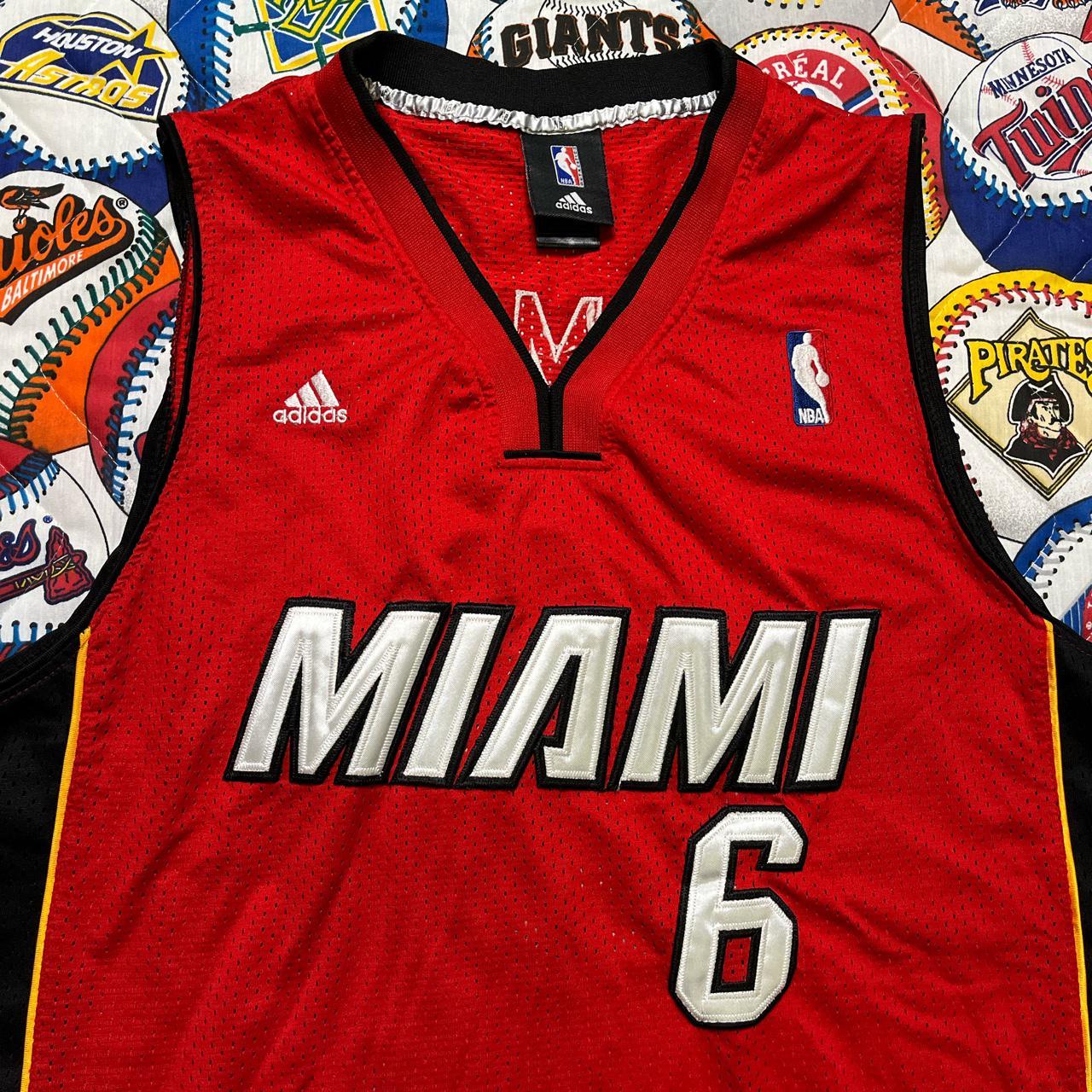 Miami Heat 6 Lebron James Jersey By Adidas Size Depop 5981