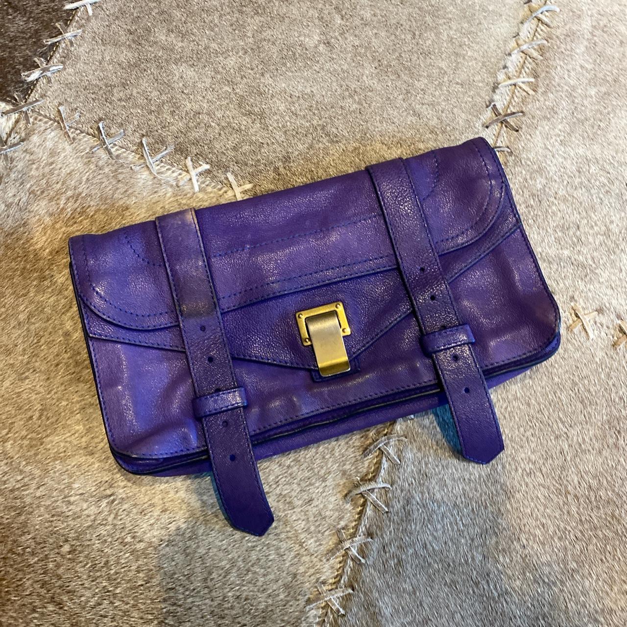 Pronenza Schouler purple clutch Light wear Depop