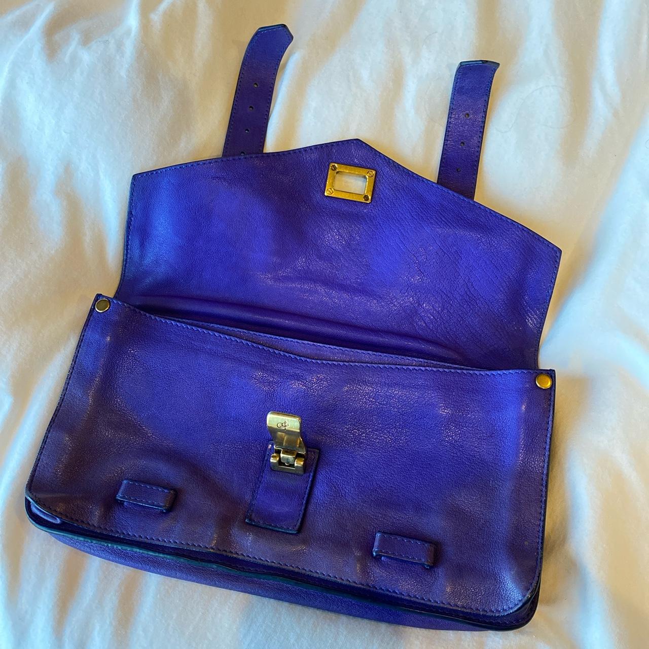 Pronenza Schouler purple clutch Light wear Depop