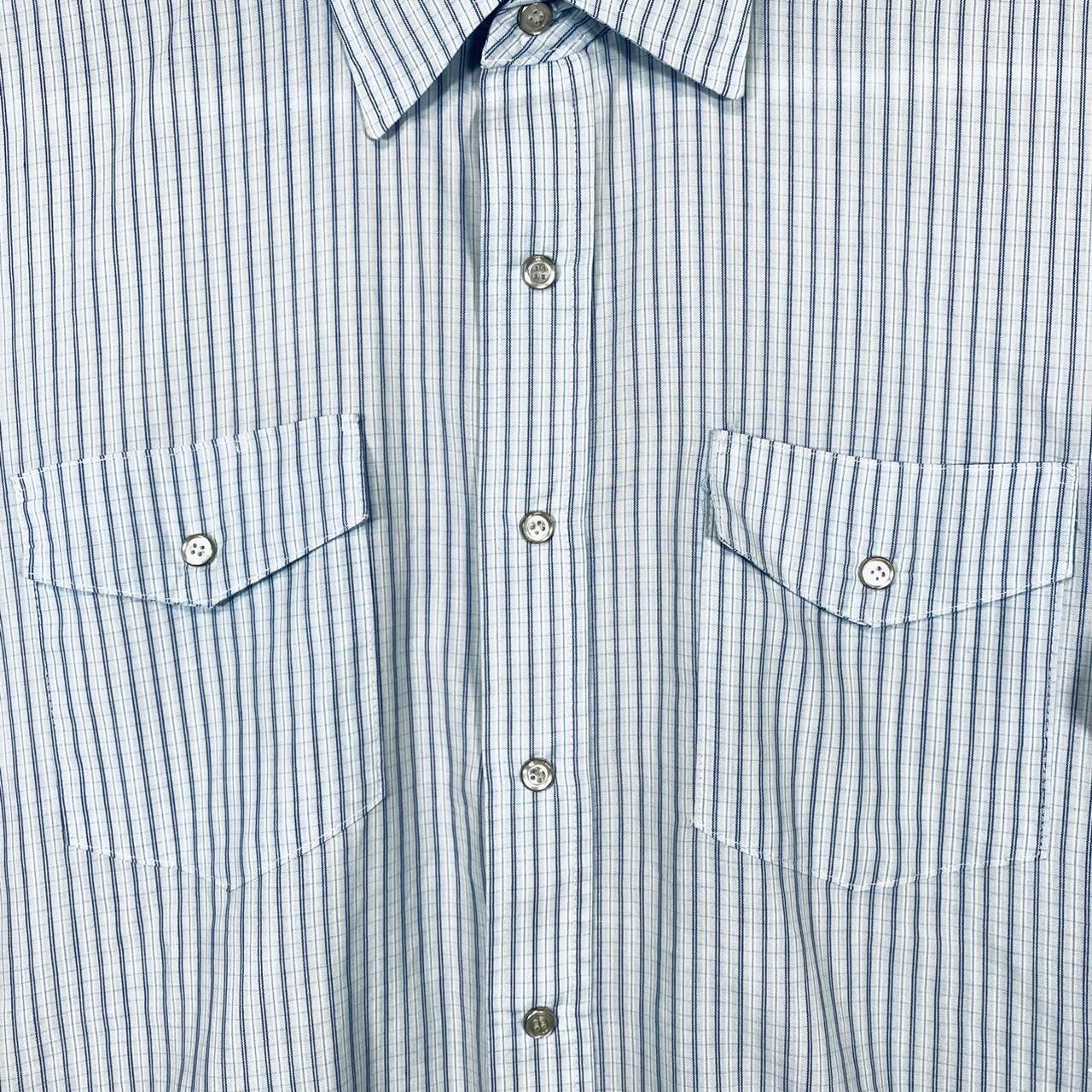 Vintage 80’s Button-Up Striped Shirt I love how the... - Depop