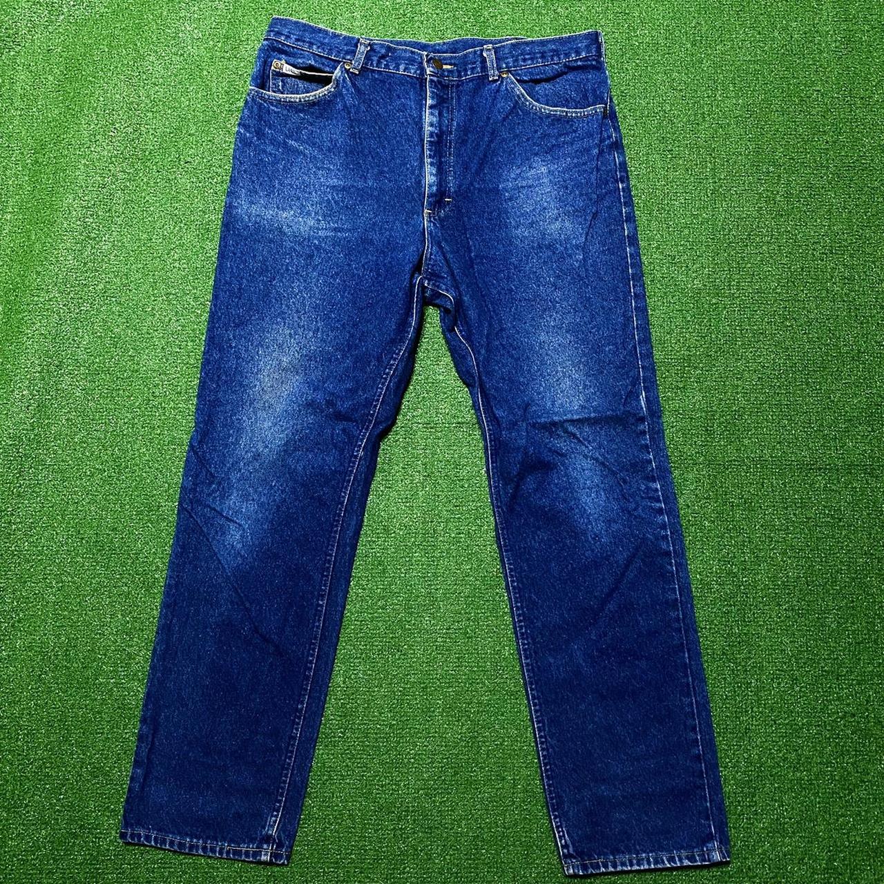 Vintage 80’s Lee Jeans Nice dark true denim color to... - Depop