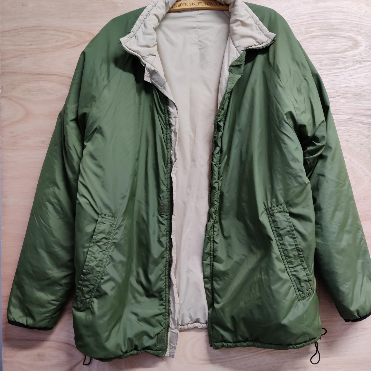 Men's Green and Cream Jacket | Depop