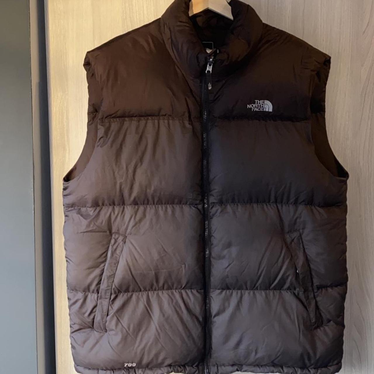 the north face brown body warmer