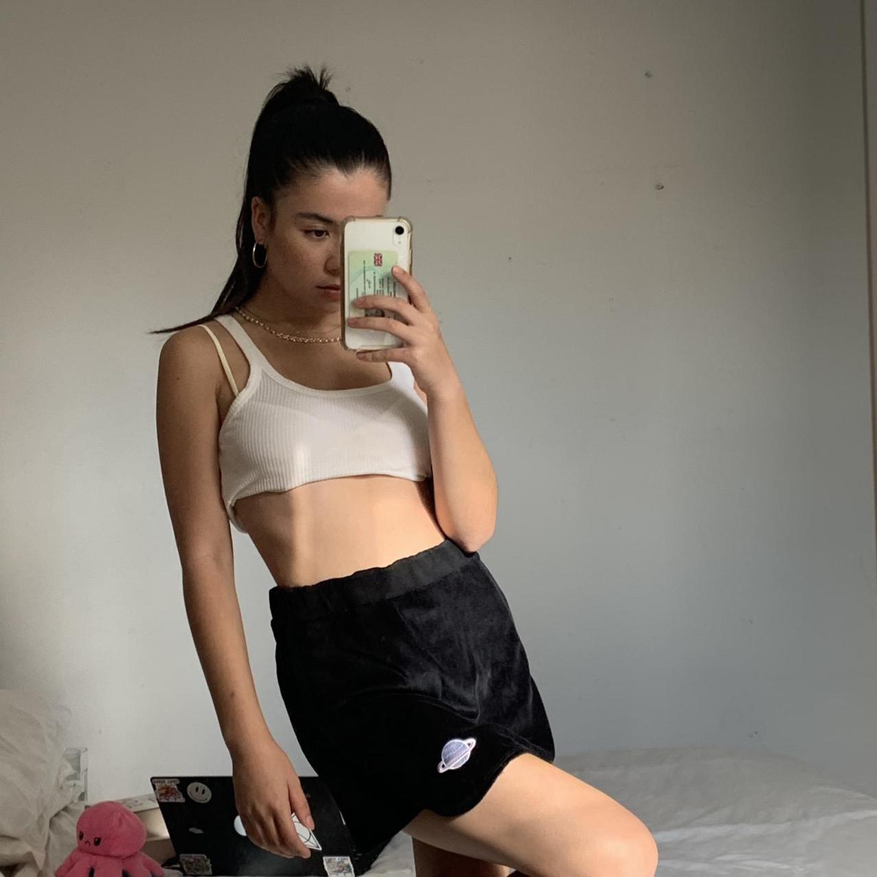 Dolls Kill Women's Black Skirt Depop