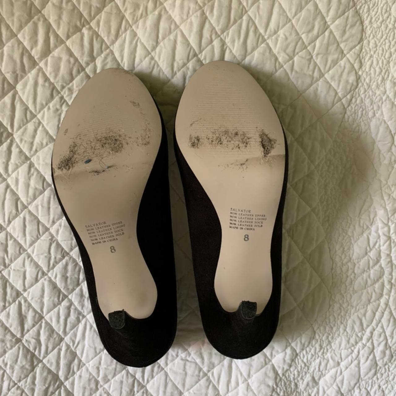 Betts black pump heels in a faux suede material. ... - Depop