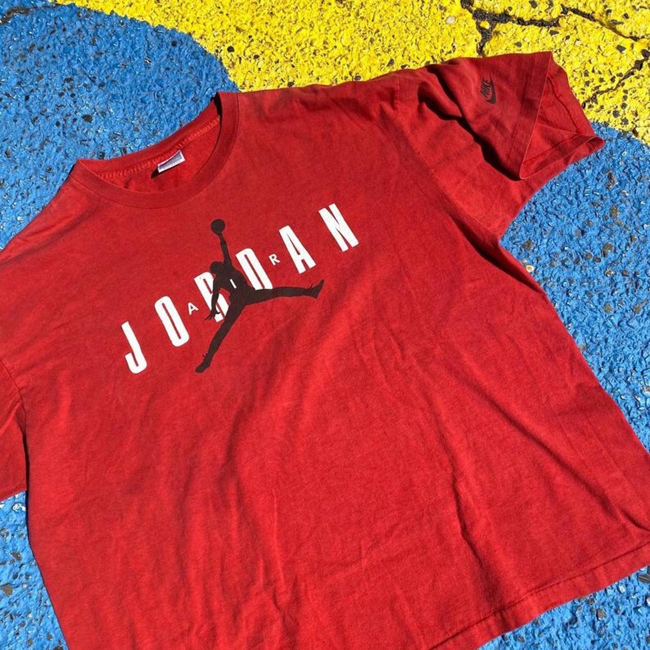 Vintage 80s 90s Nike Air Jordan Logo Graphic Shirt... - Depop