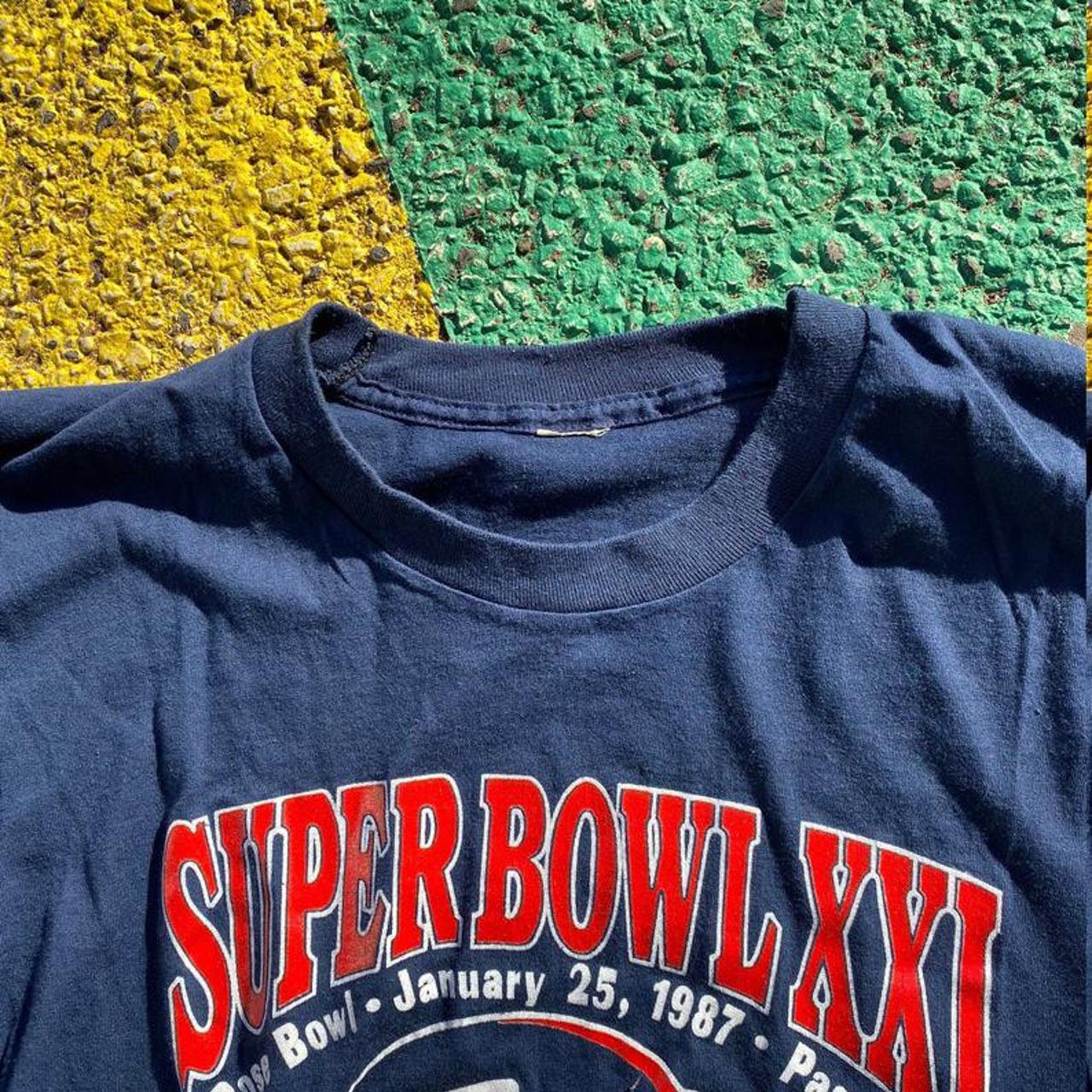 Vintage 1987 Superbowl 21 New York Giants Champions T-shirt