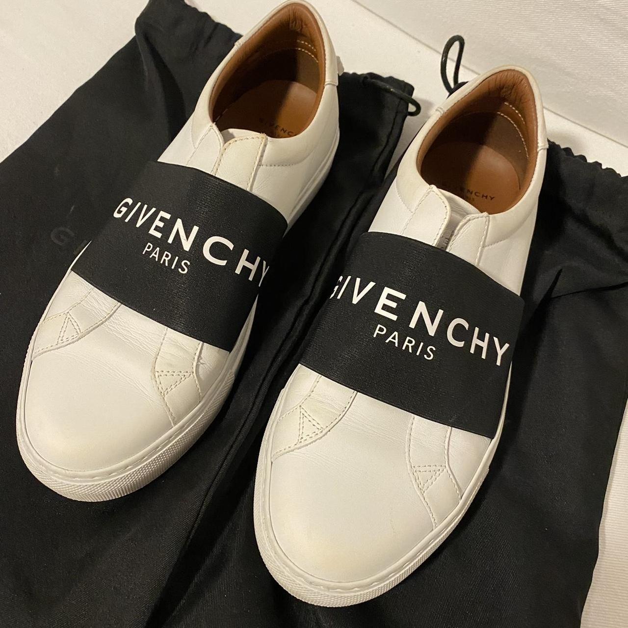 GIVENCHY URBAN STREET LEATHER SNEAKERS - calf skin... - Depop