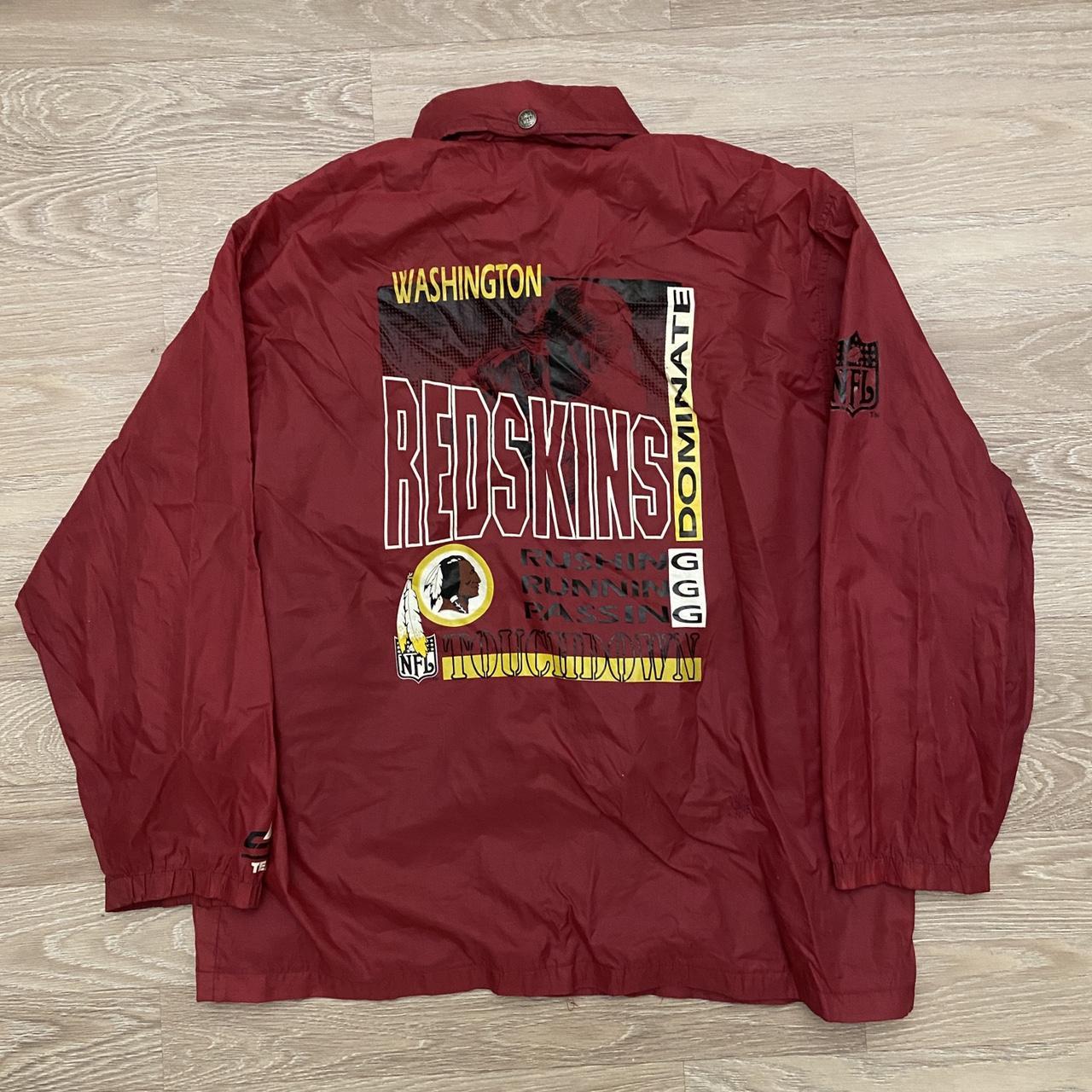 Vintage official NFL Washington Redskins windbreaker... - Depop