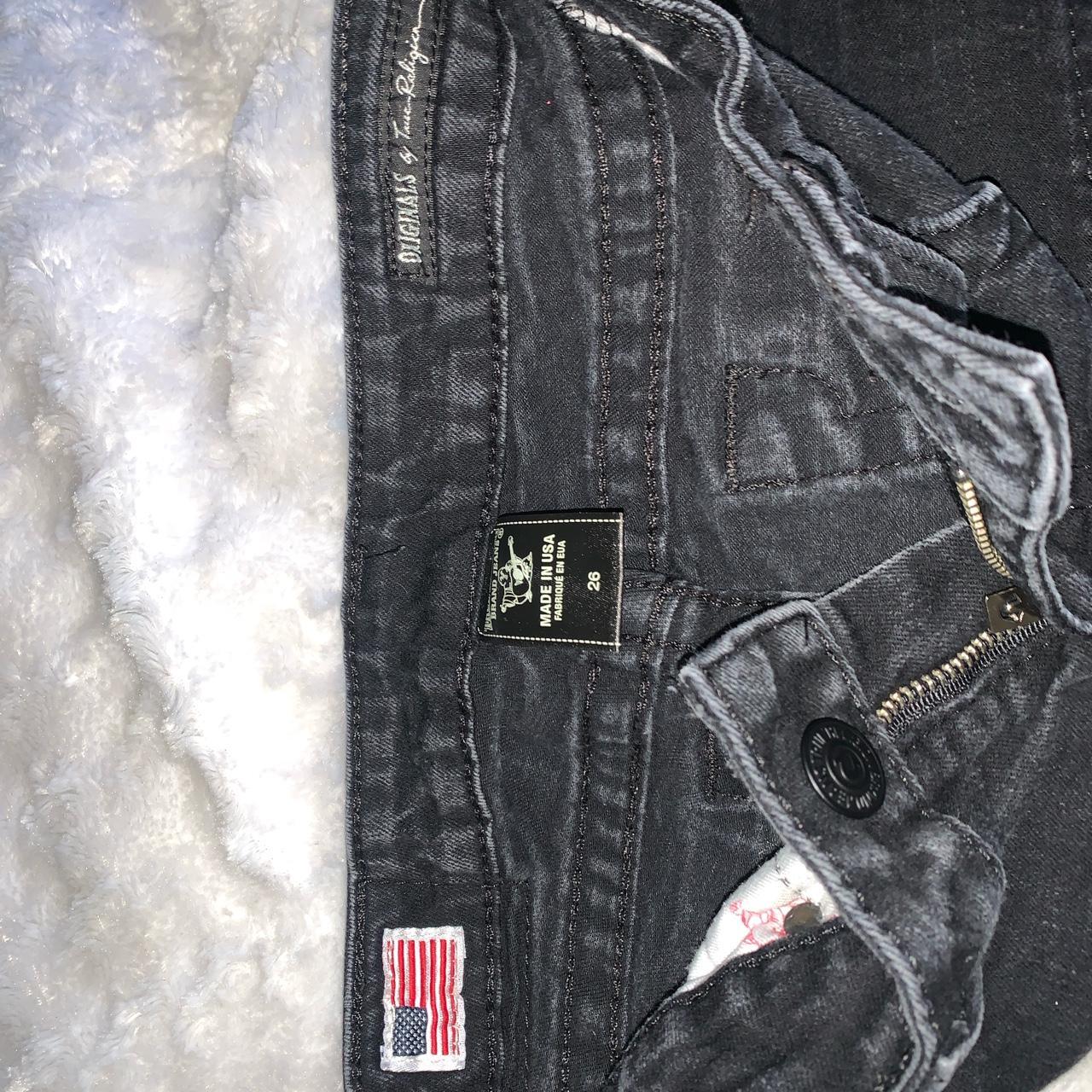 Plain Black Halle Original True Religion Skinny Depop