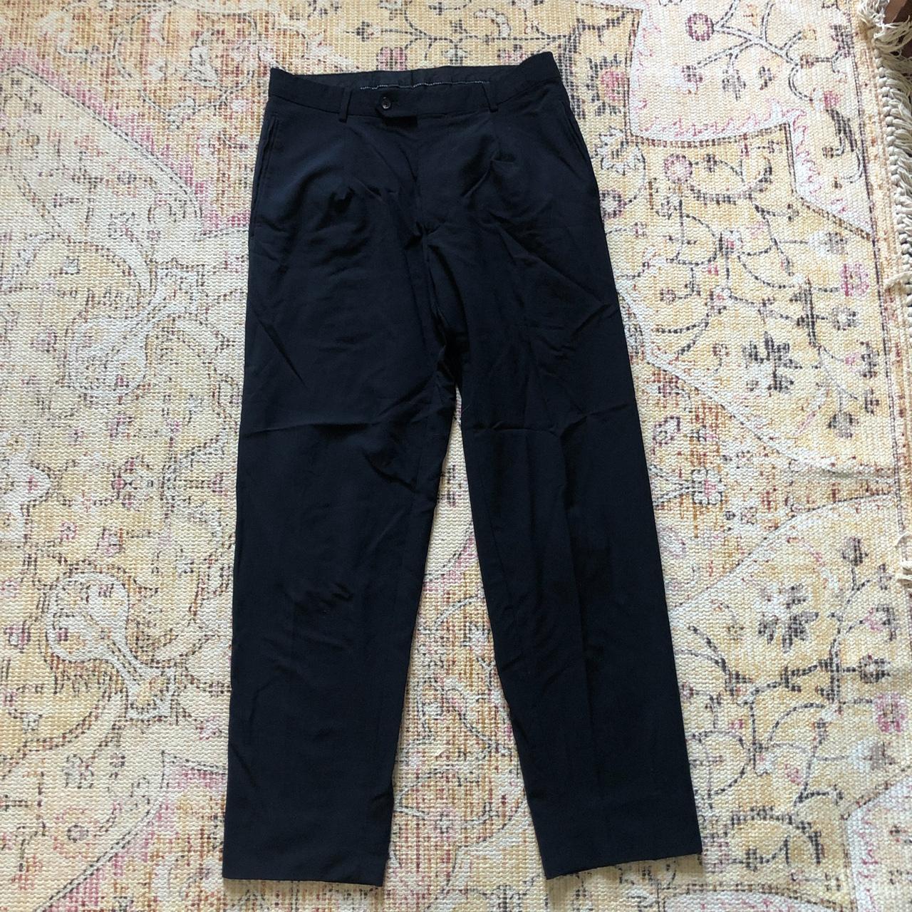 Hugo Boss Men's Navy Trousers | Depop