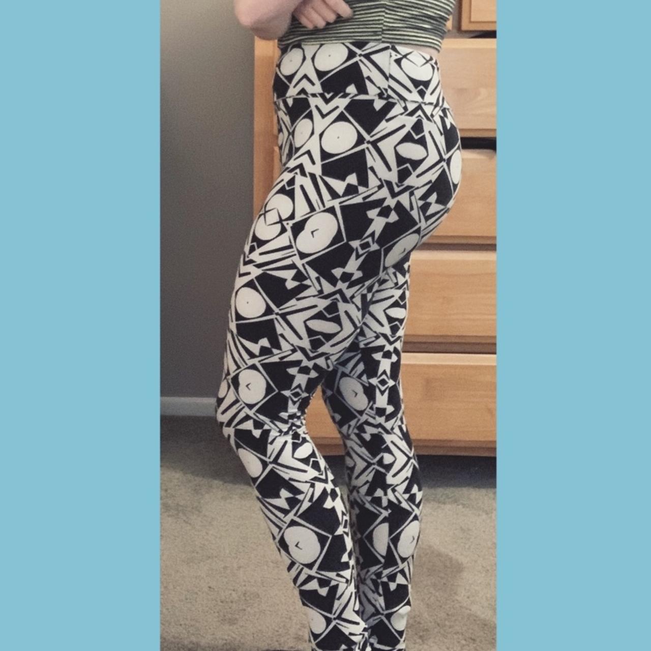Crazy black and white patterned Depop