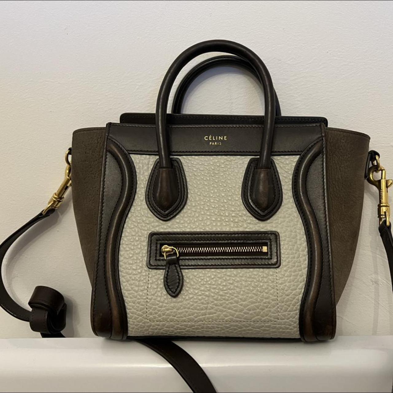 Celine nano on sale luggage tricolor