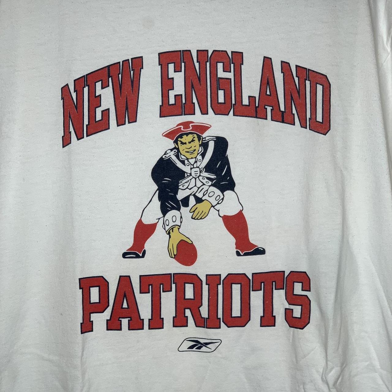 \ud83d\udd25 vintage new england patriots logo 7 white shirt... - Depop