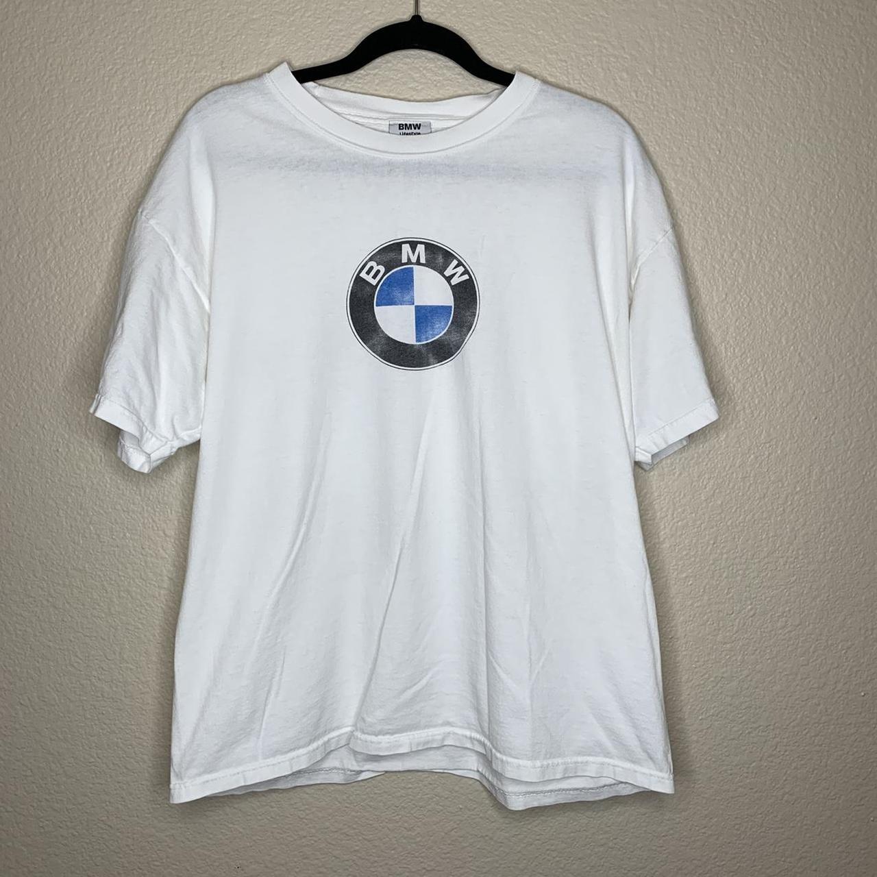 Vintage 90's BMW Logo Lifestyle USA Made Shirt... - Depop