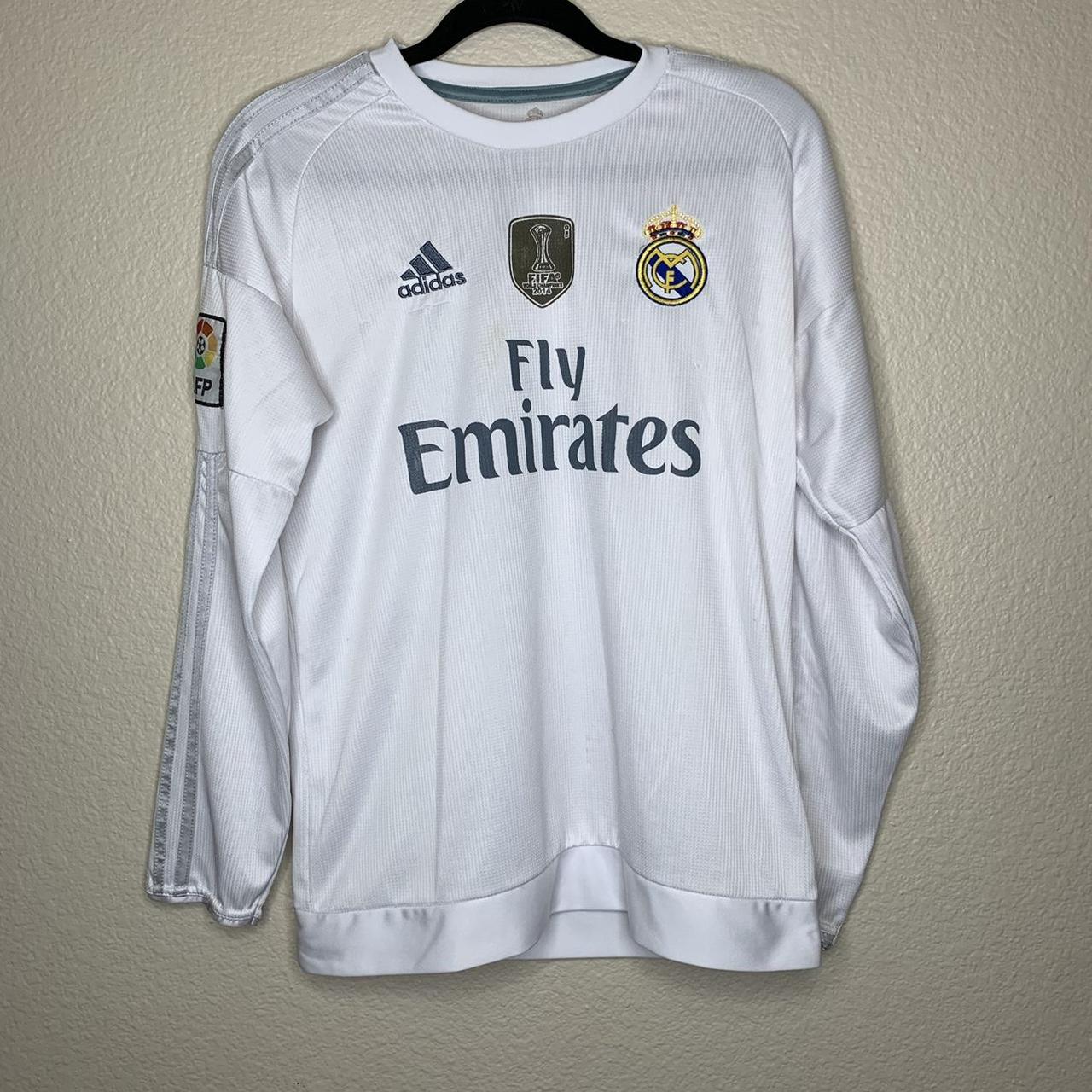 Adidas Real Madrid James Rodriguez #10 Soccer Jersey... - Depop