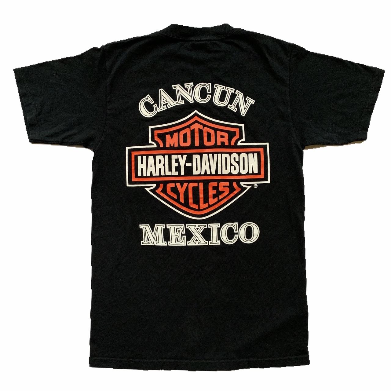 Vintage Harley Davidson Cancun Mexico T Size -... - Depop