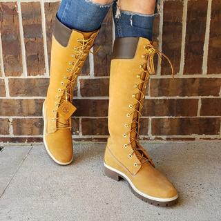 knee high boots timberland