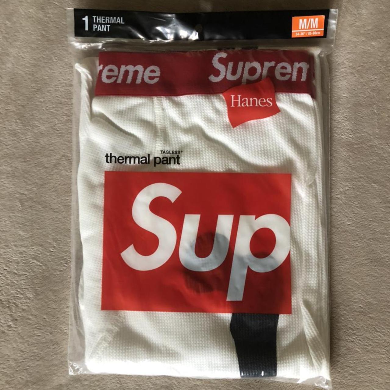 supreme thermal pants red