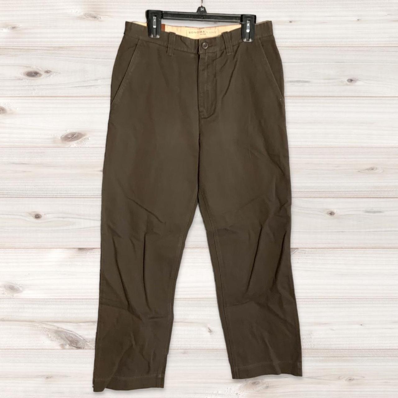 Sonoma Goods for Life Men's Brown Trousers Depop