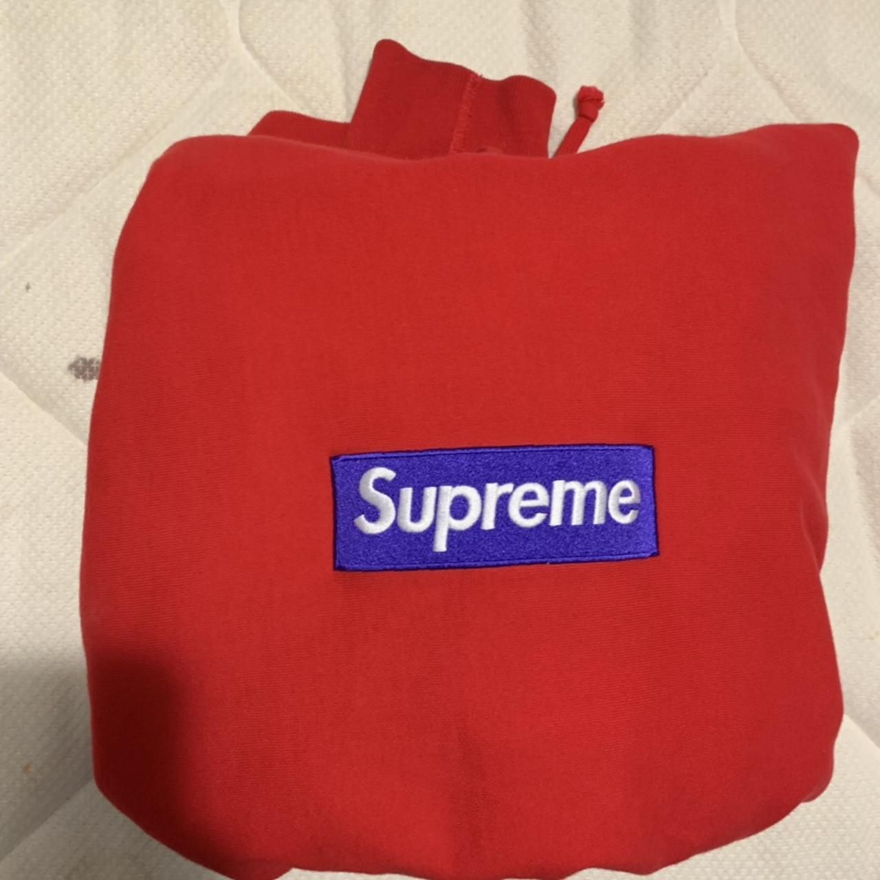 supreme box logo red purple