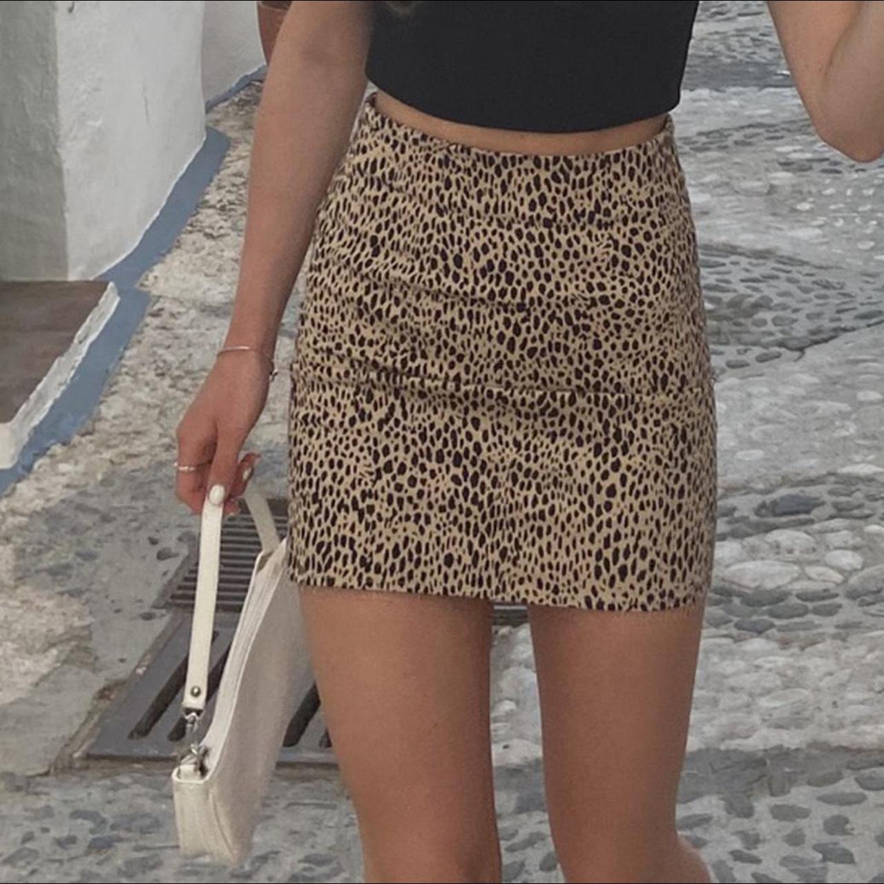 Cheetah skirt shop brandy melville