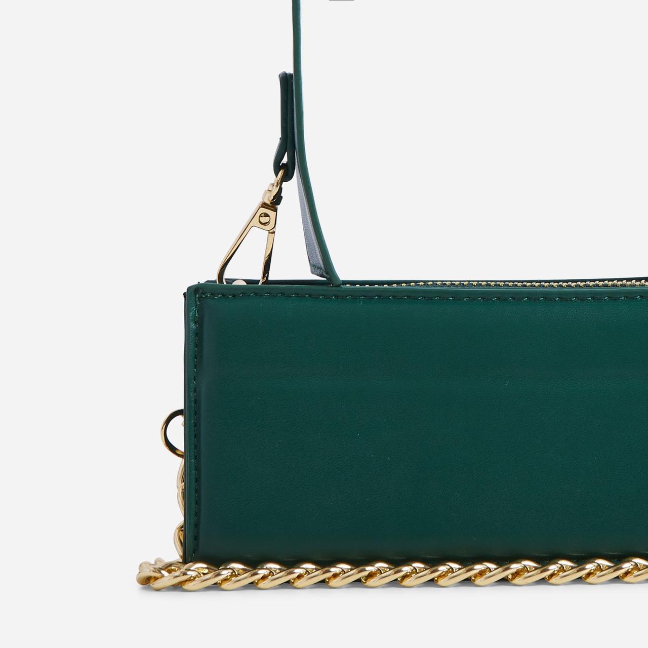 EGO Women's Green and Gold Bag Depop