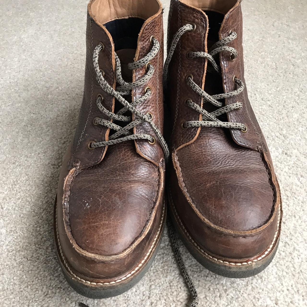 Brown Italian Leather Boots. Worn 5 times since... - Depop