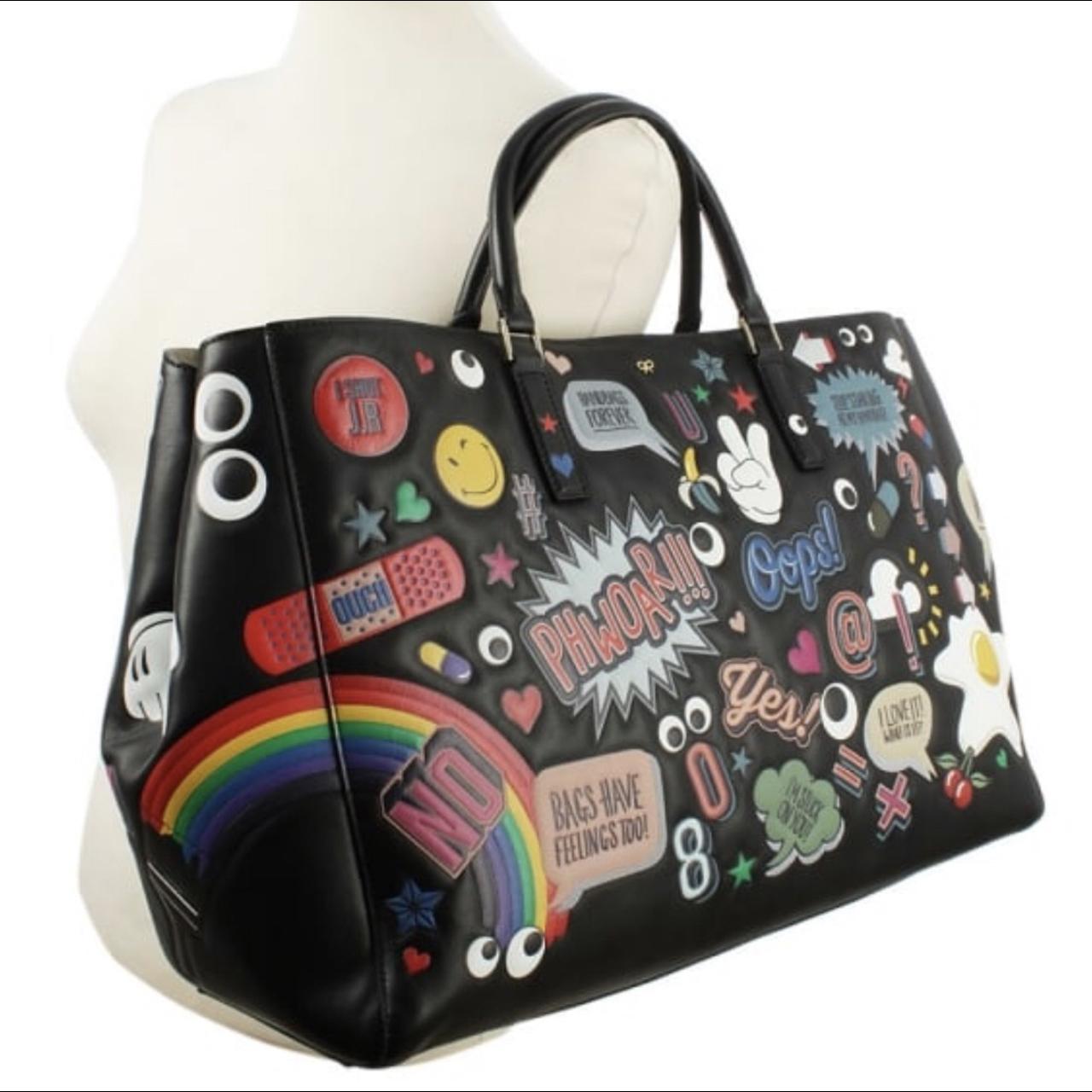 All over sticker bag by Anya Hindmarch. Depop