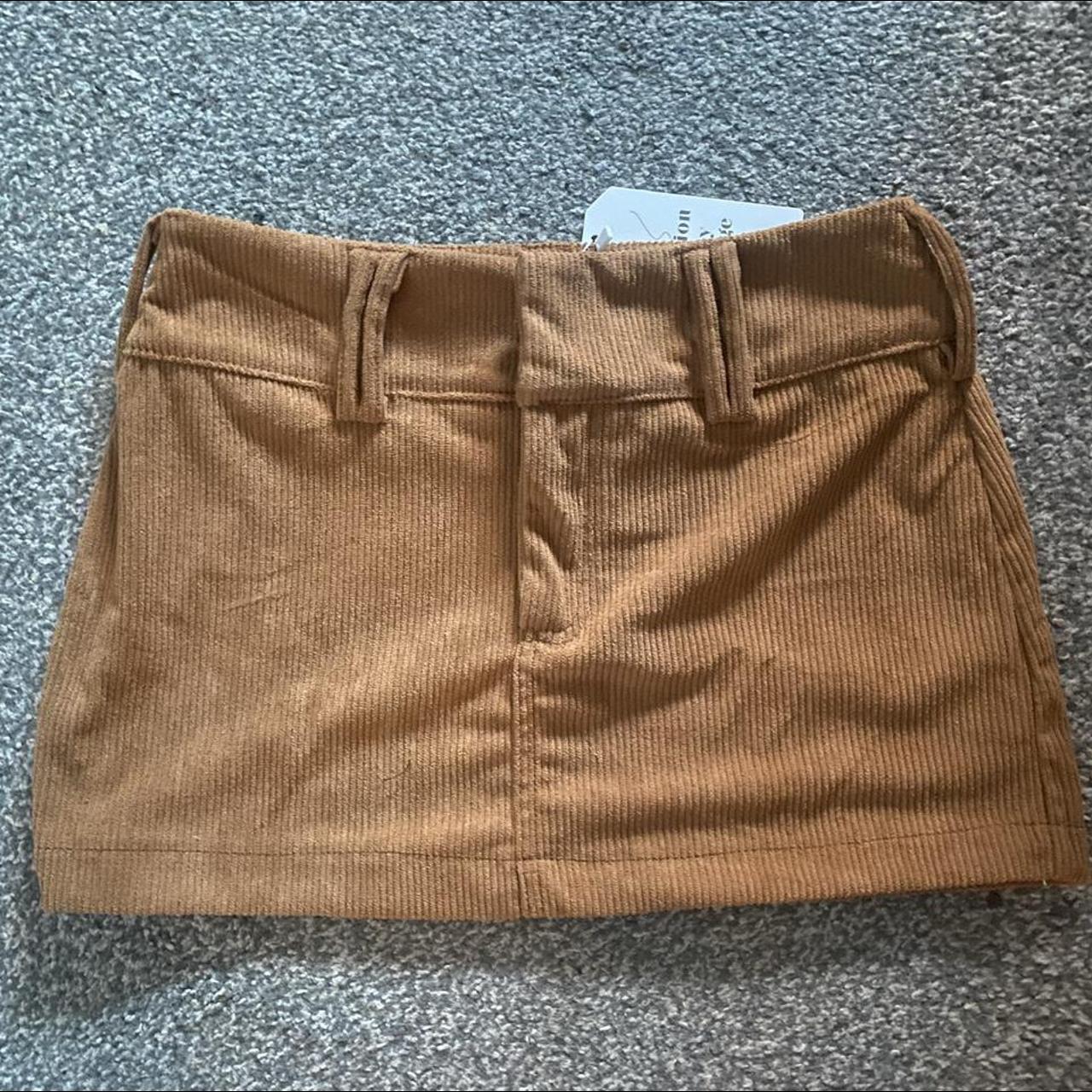Product Image 1 - Brown corduroy mini skirt, labelled