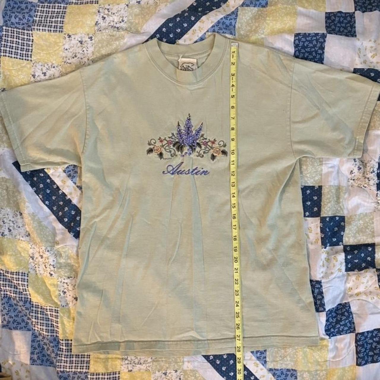 Comfy light green Habitat brand floral embroidered... Depop