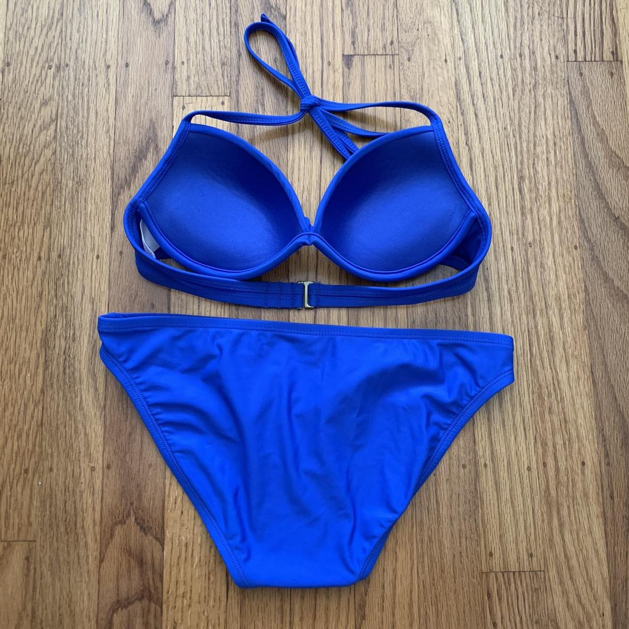 Xhilaration Women's Blue Bikinisandtankinisets Depop