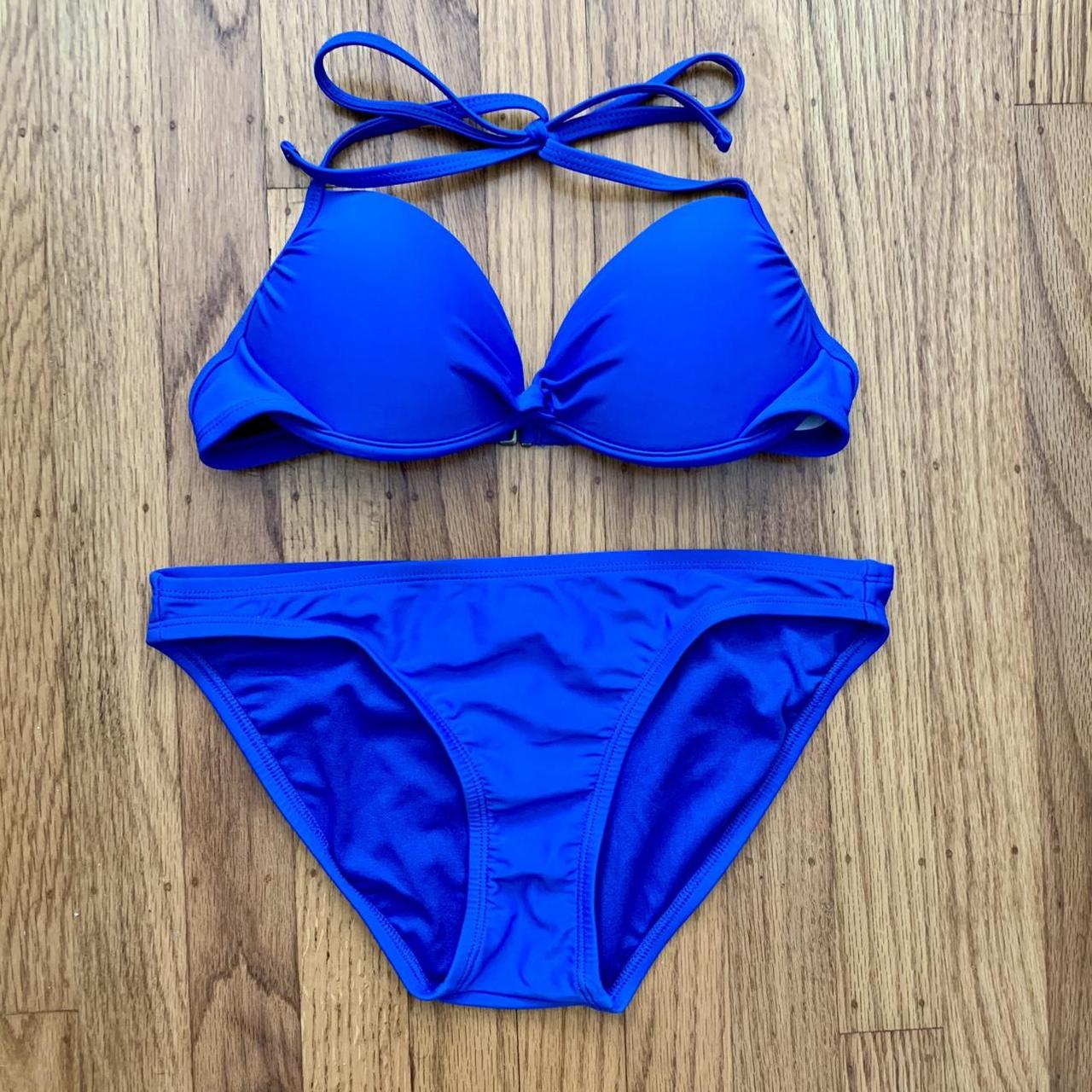 Xhilaration Women's Blue Bikinisandtankinisets Depop