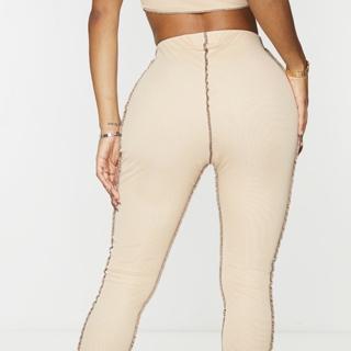 Seam-Detail Cropped Leggings