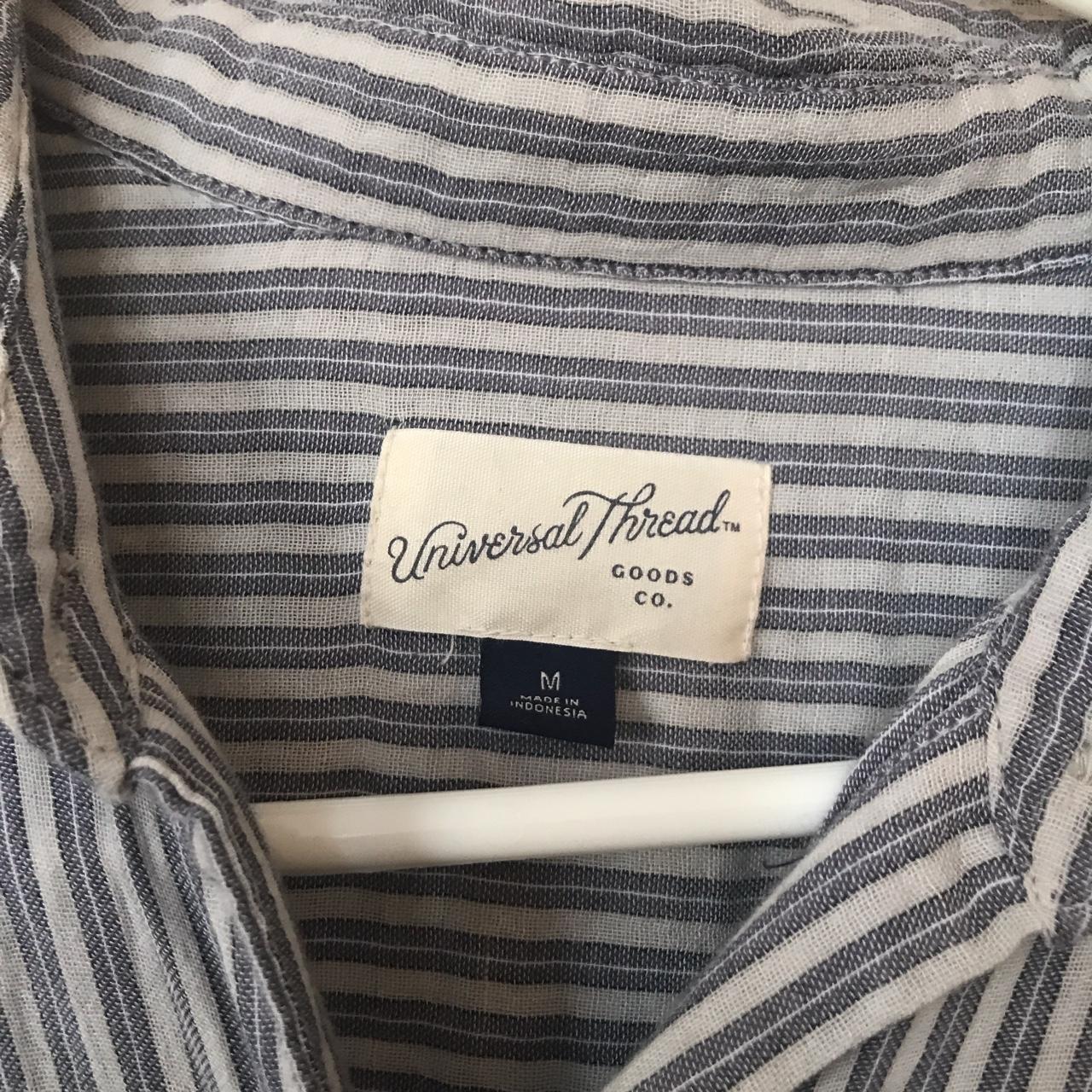 Universal Thread blue and white striped button-down!... - Depop