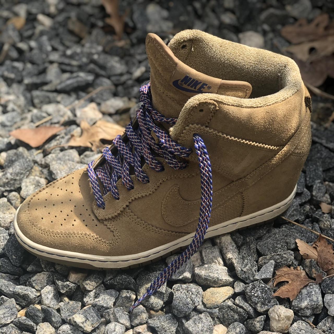 Women s Nike Dunk Sky Hi Filbert Sail Bamboo Depop