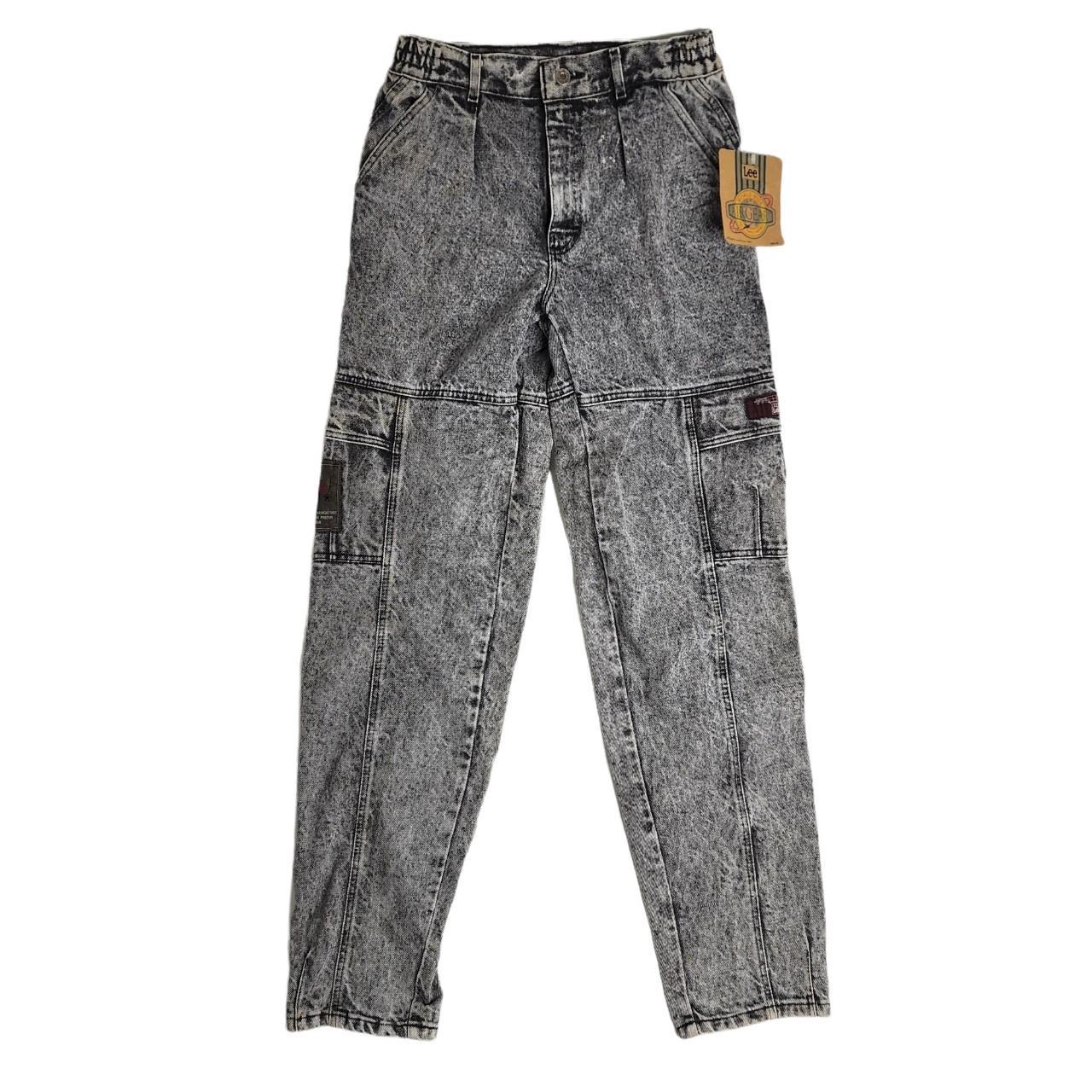 Lee Air Gear Acid Wash Cargo Jeans Pilot Size X Depop