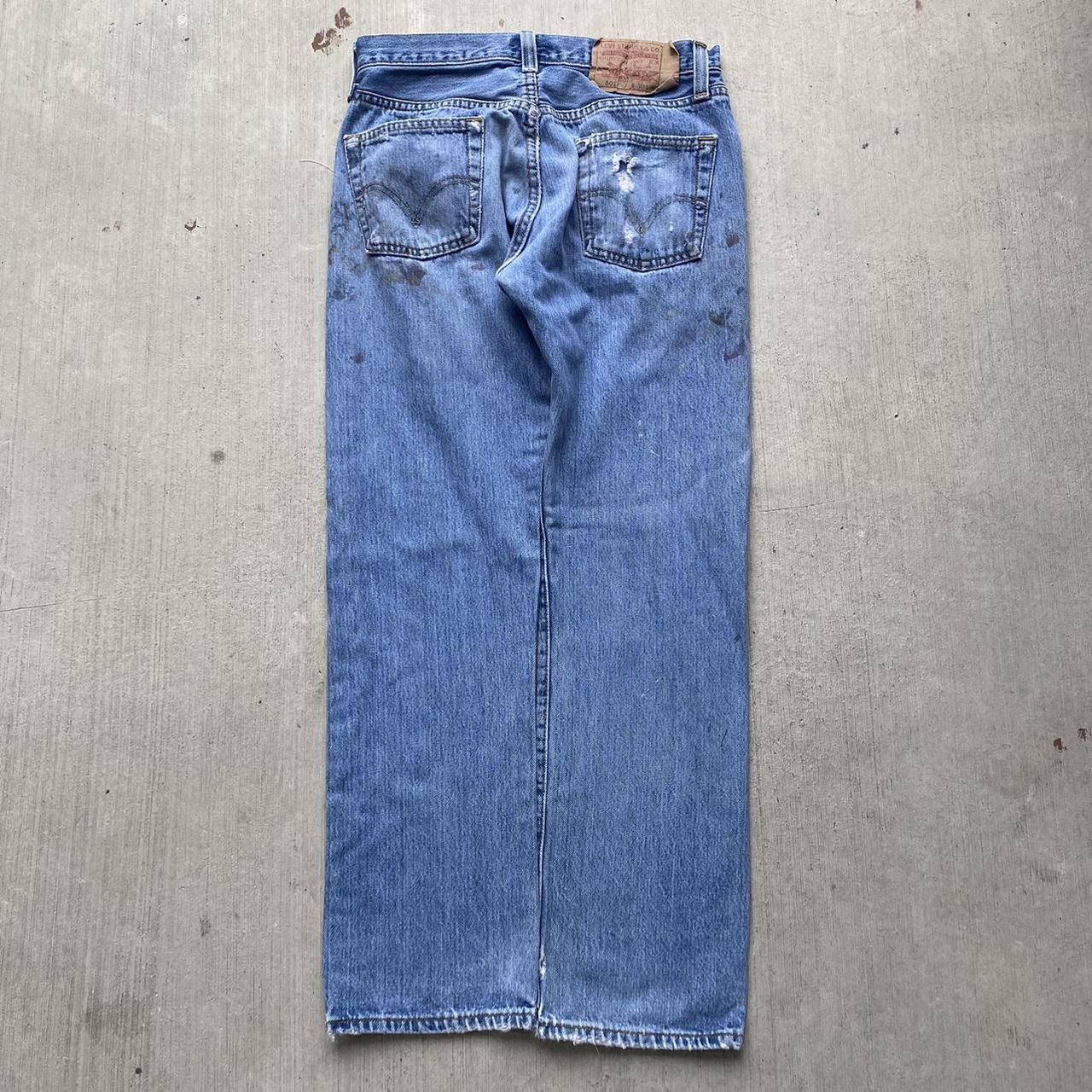 Levi’s 501 jeans 30x28.5 | Ripped jeans, hole in the... - Depop