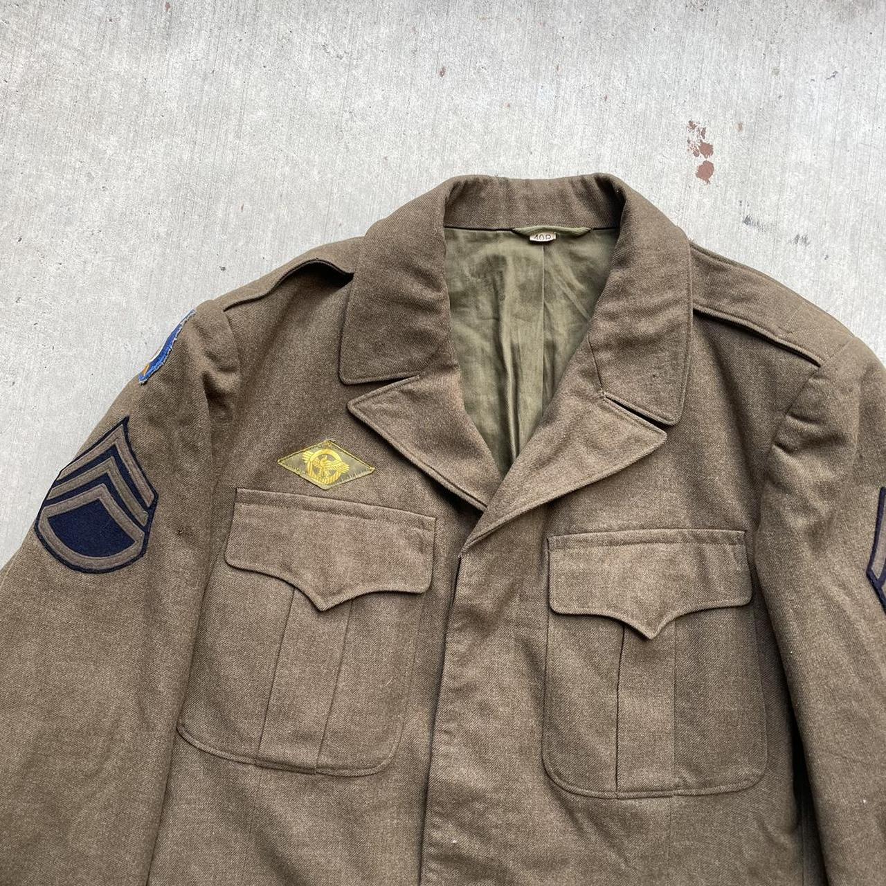 Vintage military jacket world war 2 jacket, vietnam,... - Depop