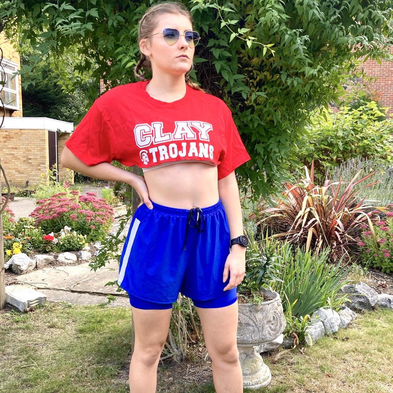 Cute Red Vintage Crop Top Looks Great With A Nice Depop 0351