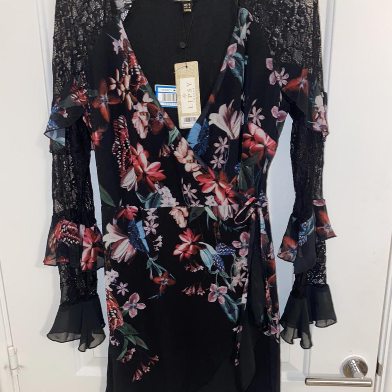 Lipsy London floral detail dress Brand new never... - Depop