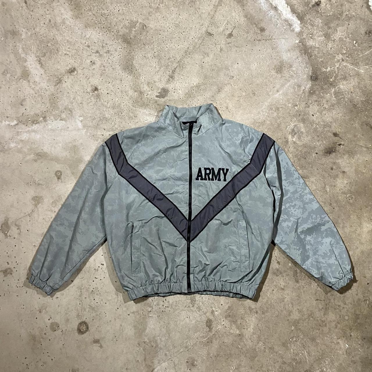 Genuine US Army IPFU Track Jacket in grey with... - Depop