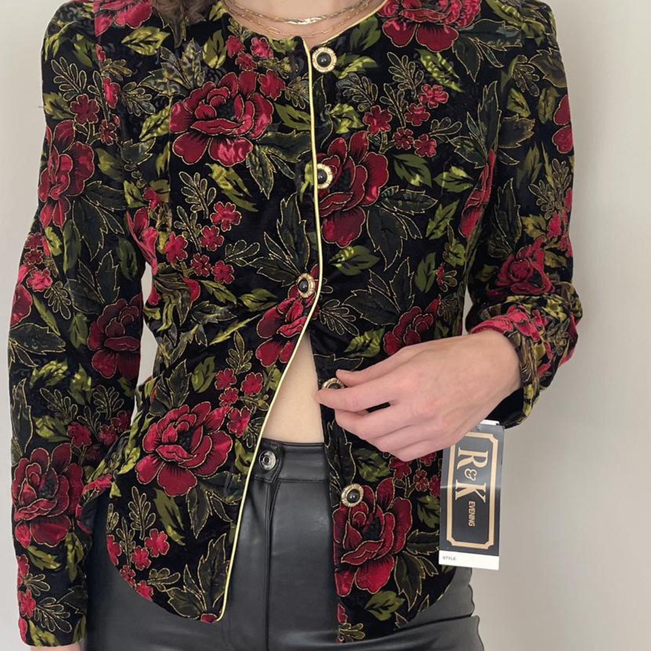 floral evening jacket