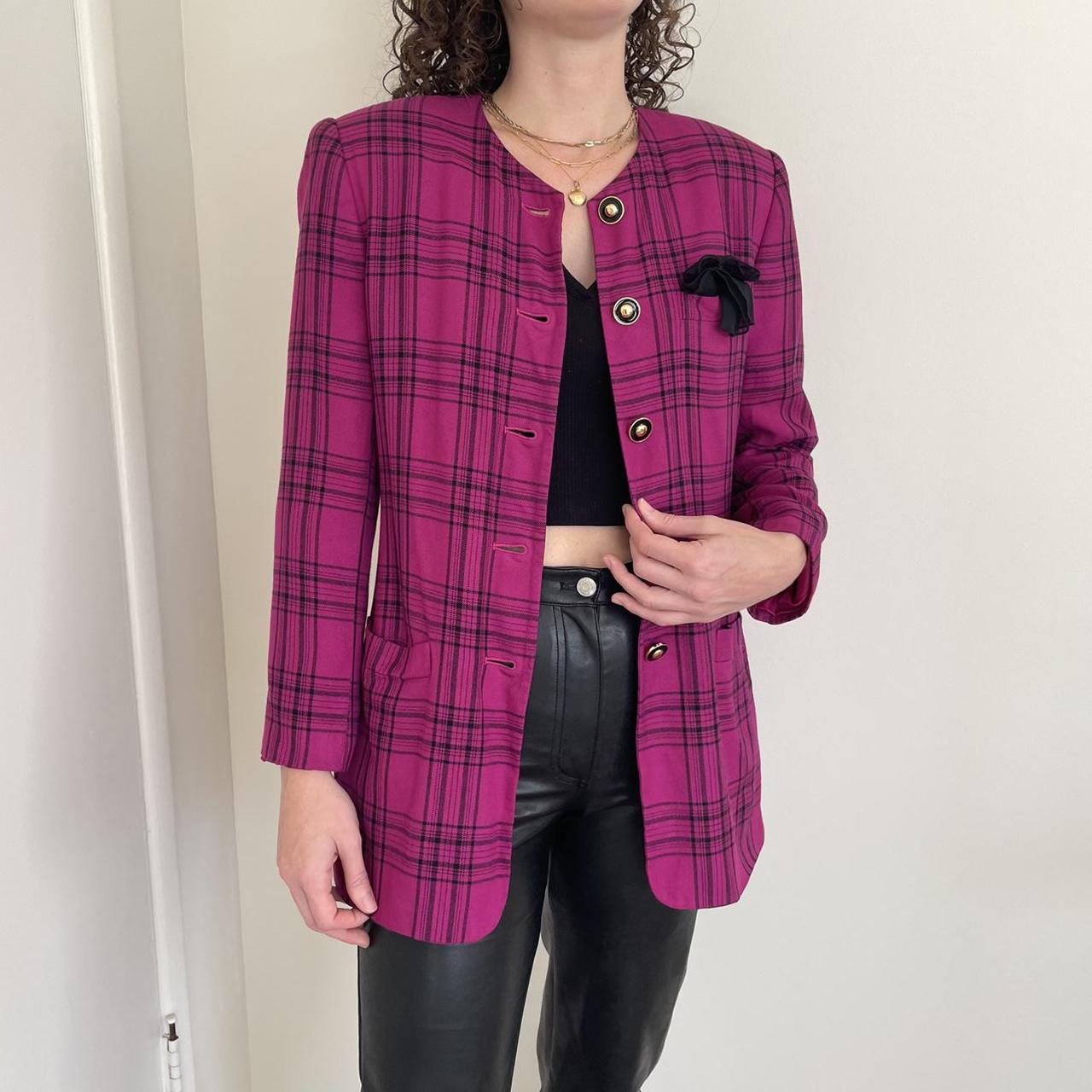 Pink Plaid Era Coat